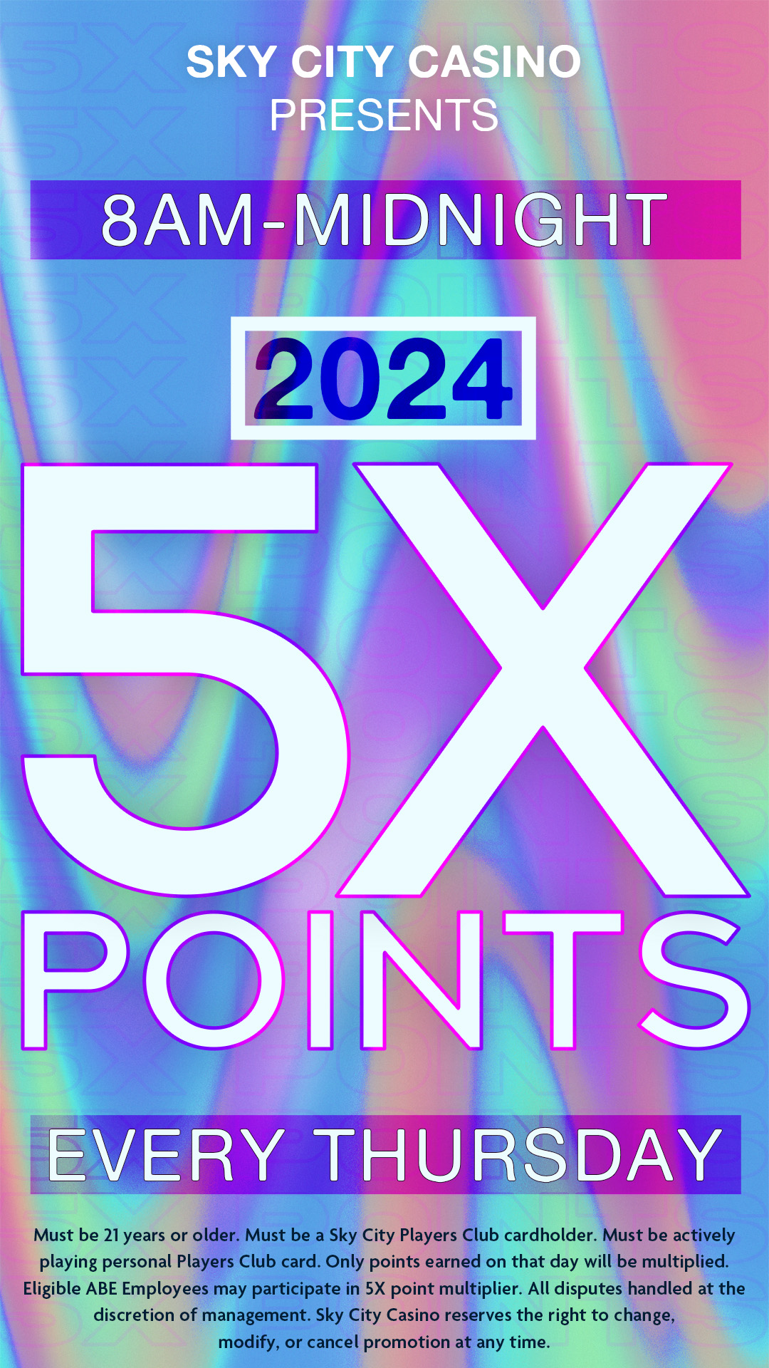 5X Points 2024 VS Vert
